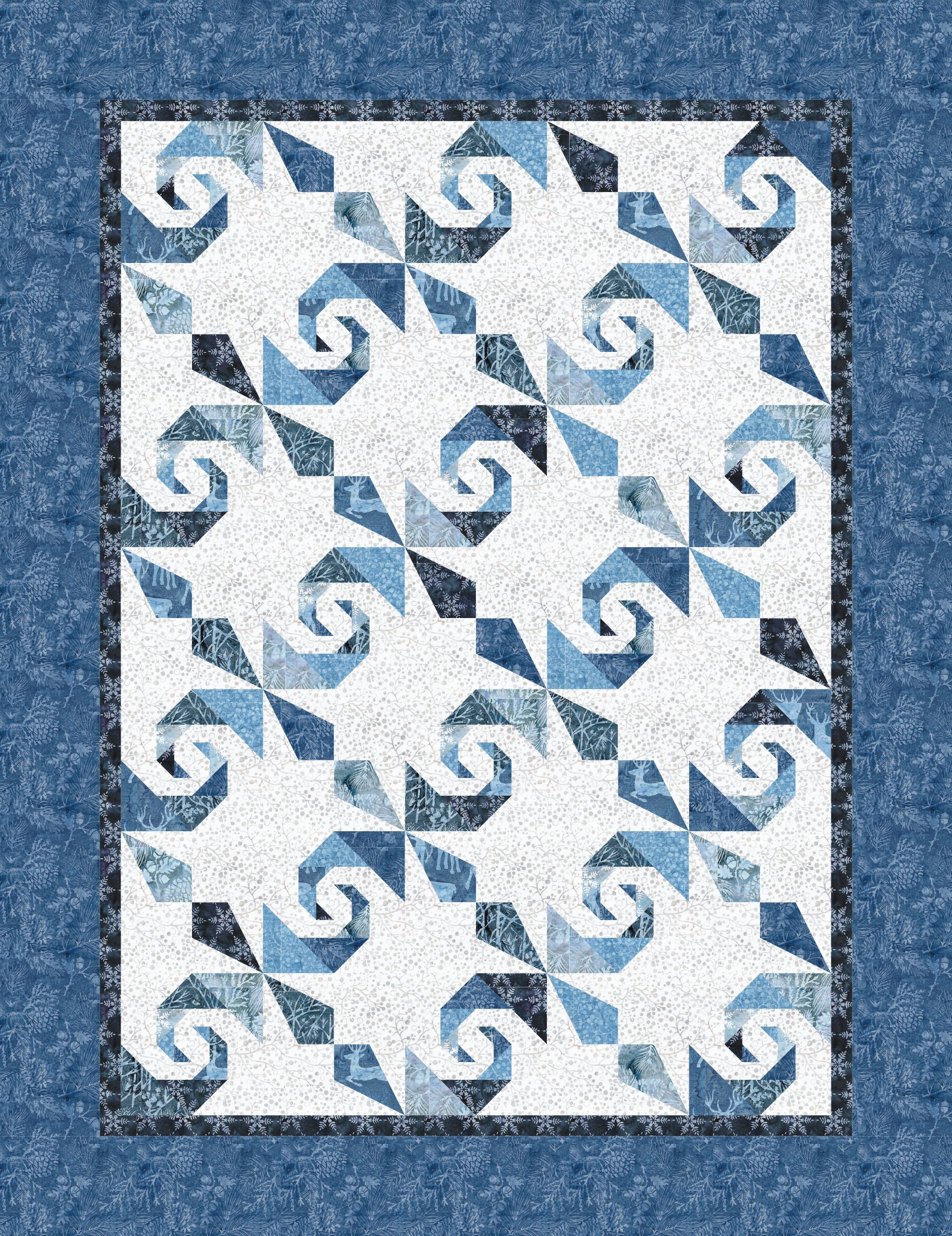 Snail's Trail Quilt Blocks using AccuQuilt GO! dies – blue feather quilt  studio